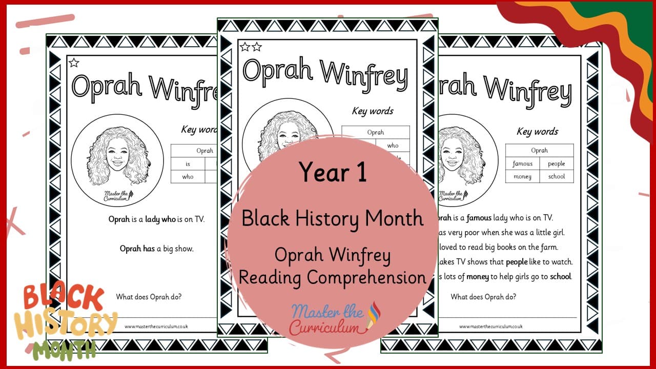 Cover of Oprah Winfrey – Reading Comprehension