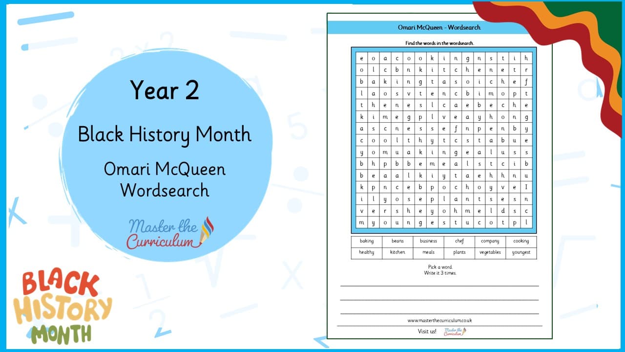 Cover of Omari McQueen – Wordsearch
