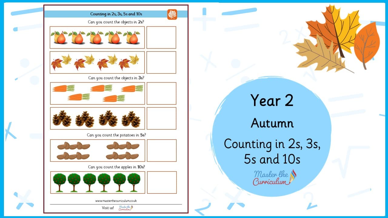Cover of Autumn Counting in 2s, 3s, 5s and 10s