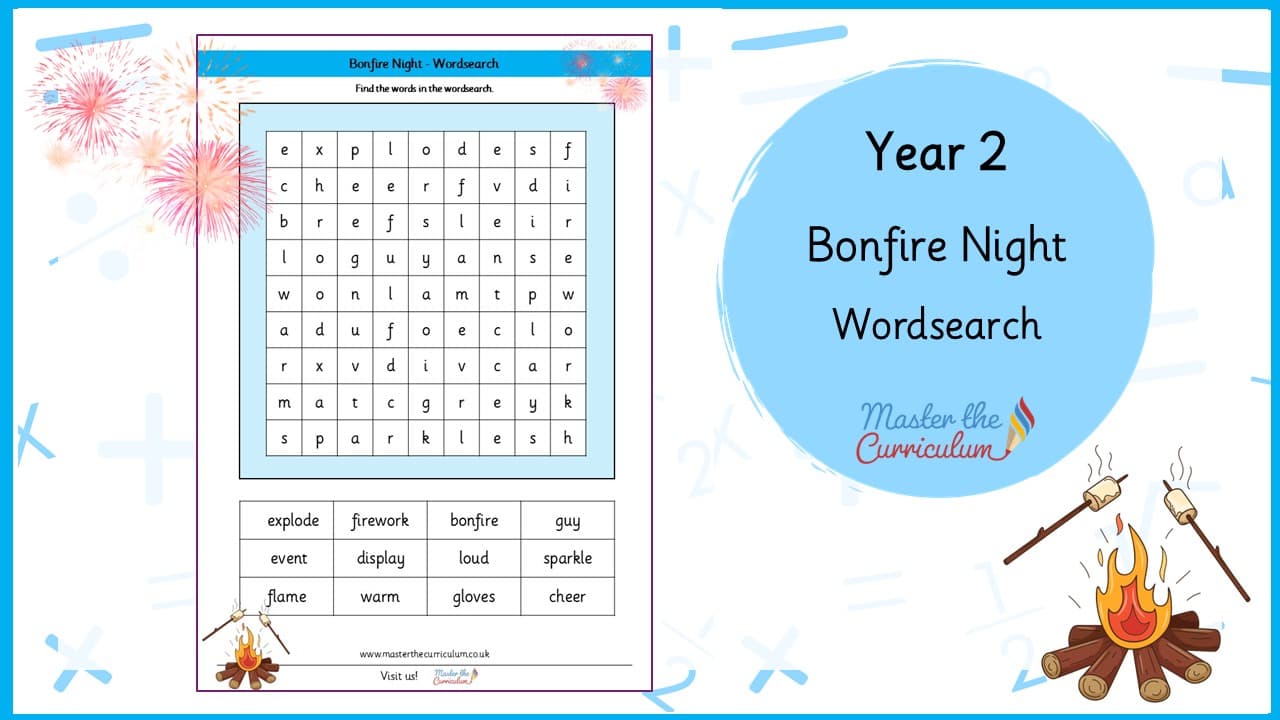 Cover of Bonfire Night Wordsearch