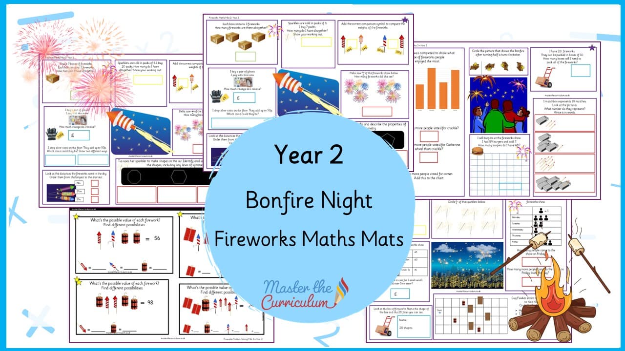 Cover of Fireworks Maths Mats