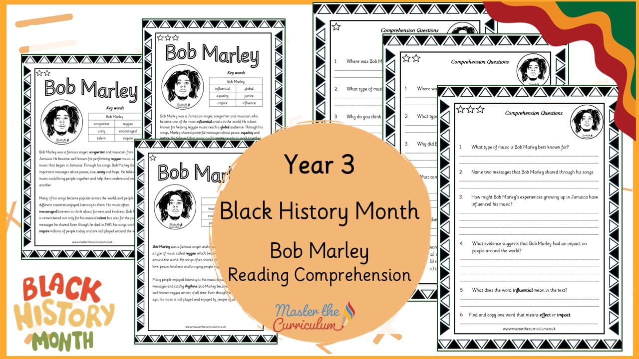 Cover of Bob Marley – Reading Comprehension