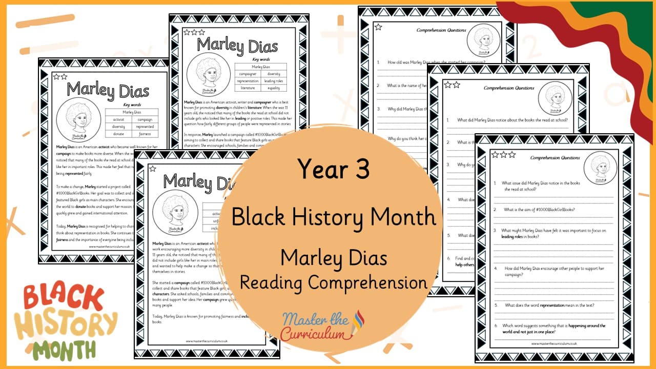 Cover of Marley Dias – Reading Comprehension