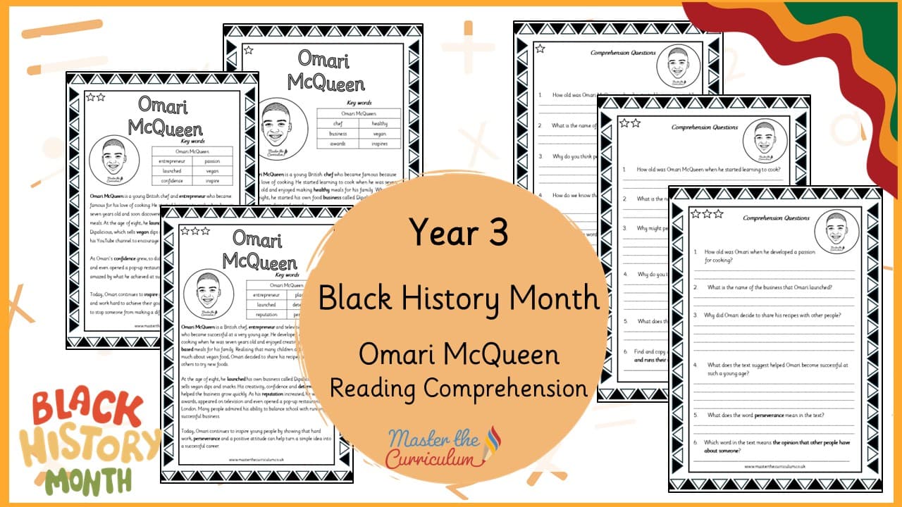 Cover of Omari McQueen – Reading Comprehension