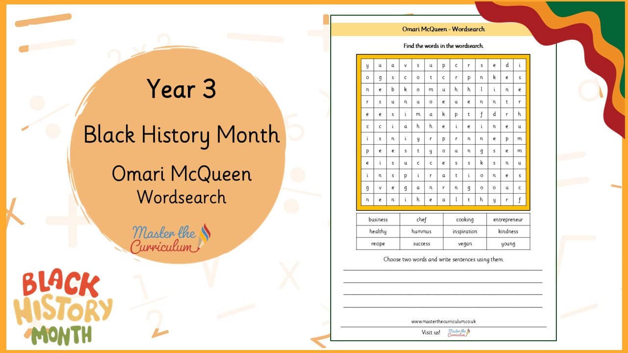 Cover of Omari McQueen – Wordsearch