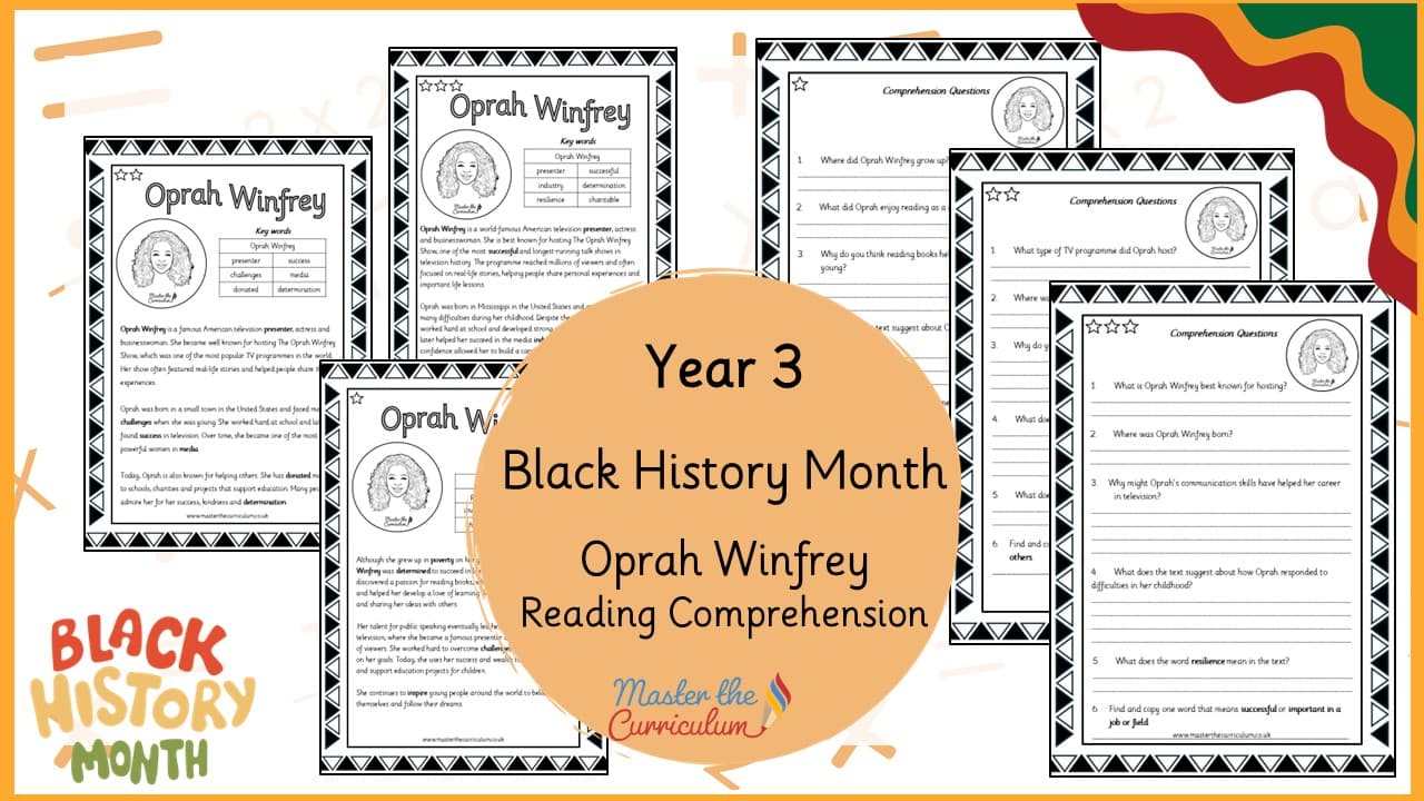 Cover of Oprah Winfrey – Reading Comprehension