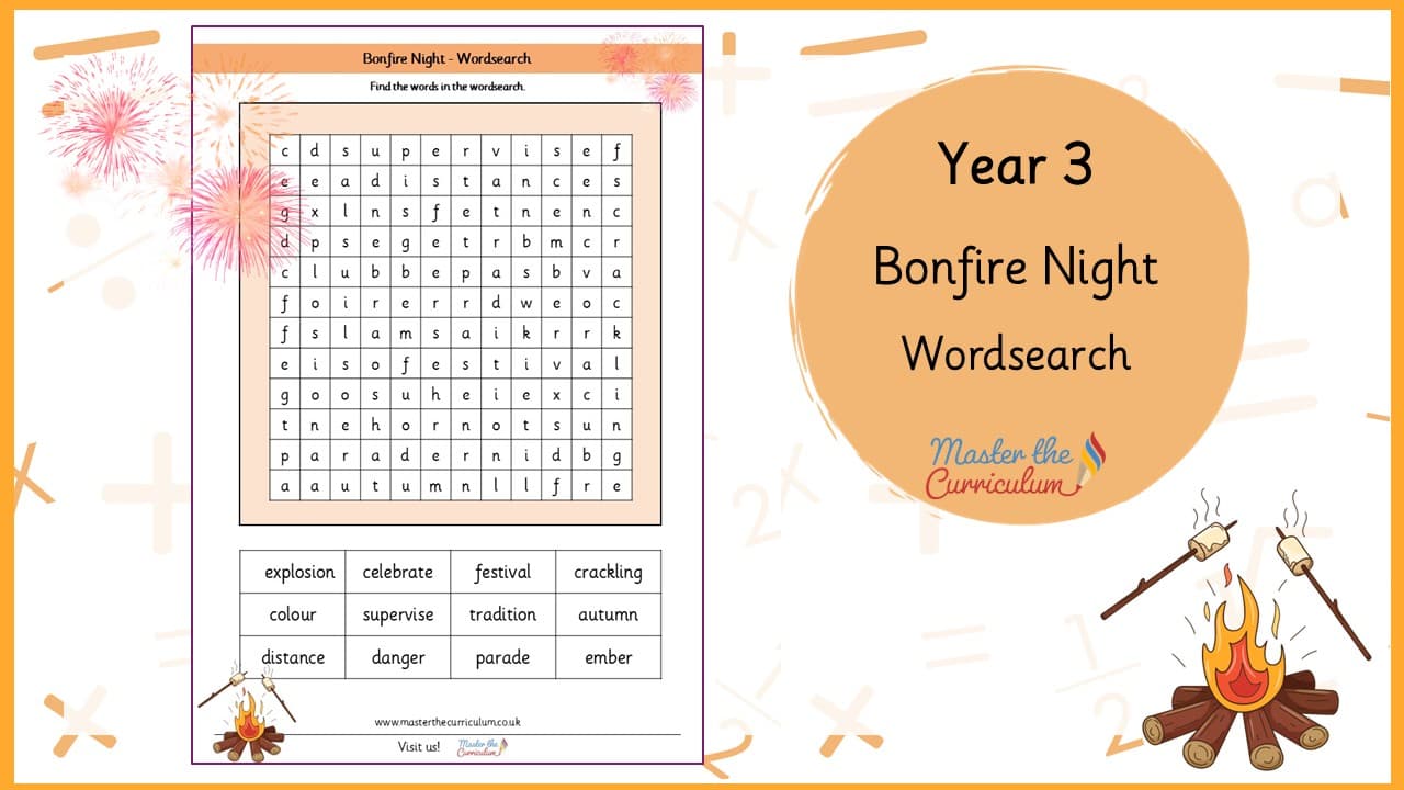 Cover of Bonfire Night Wordsearch