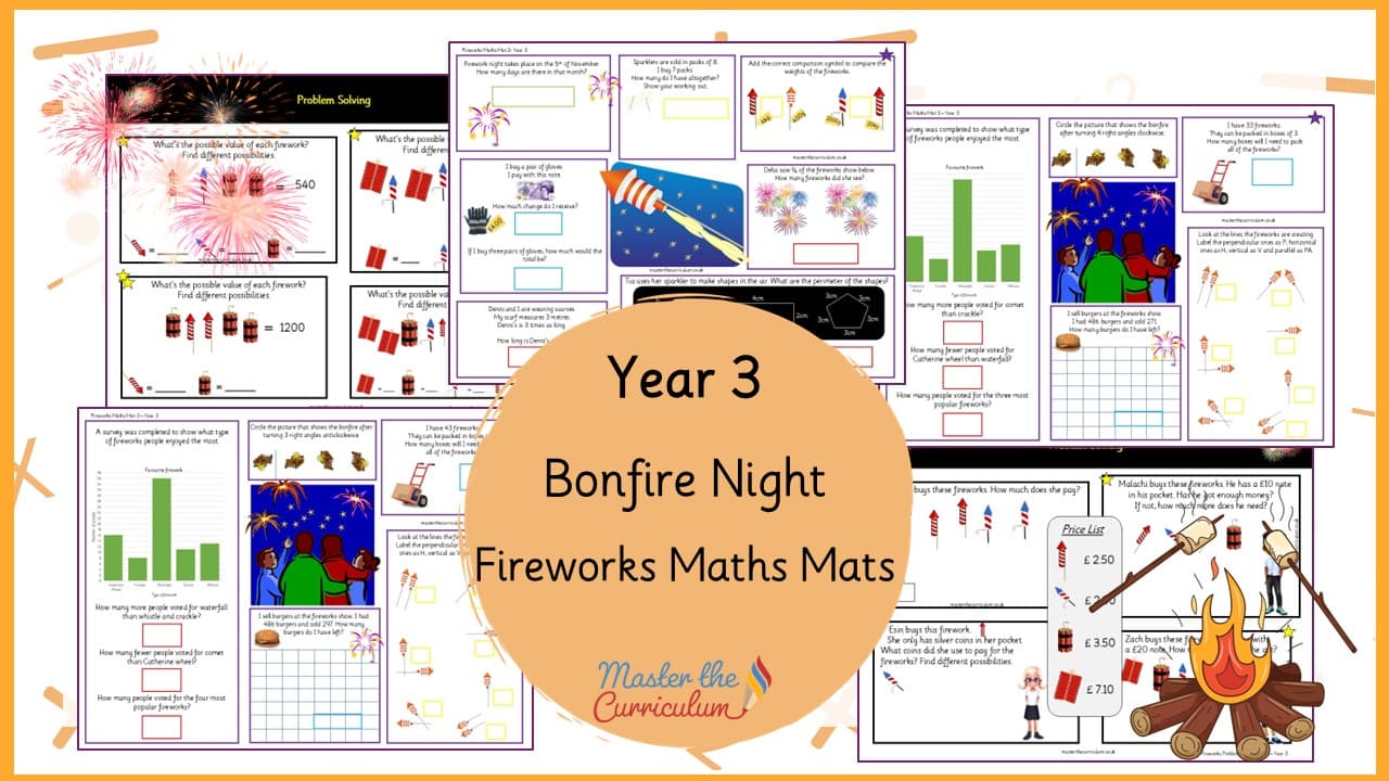 Cover of Fireworks Maths Mats