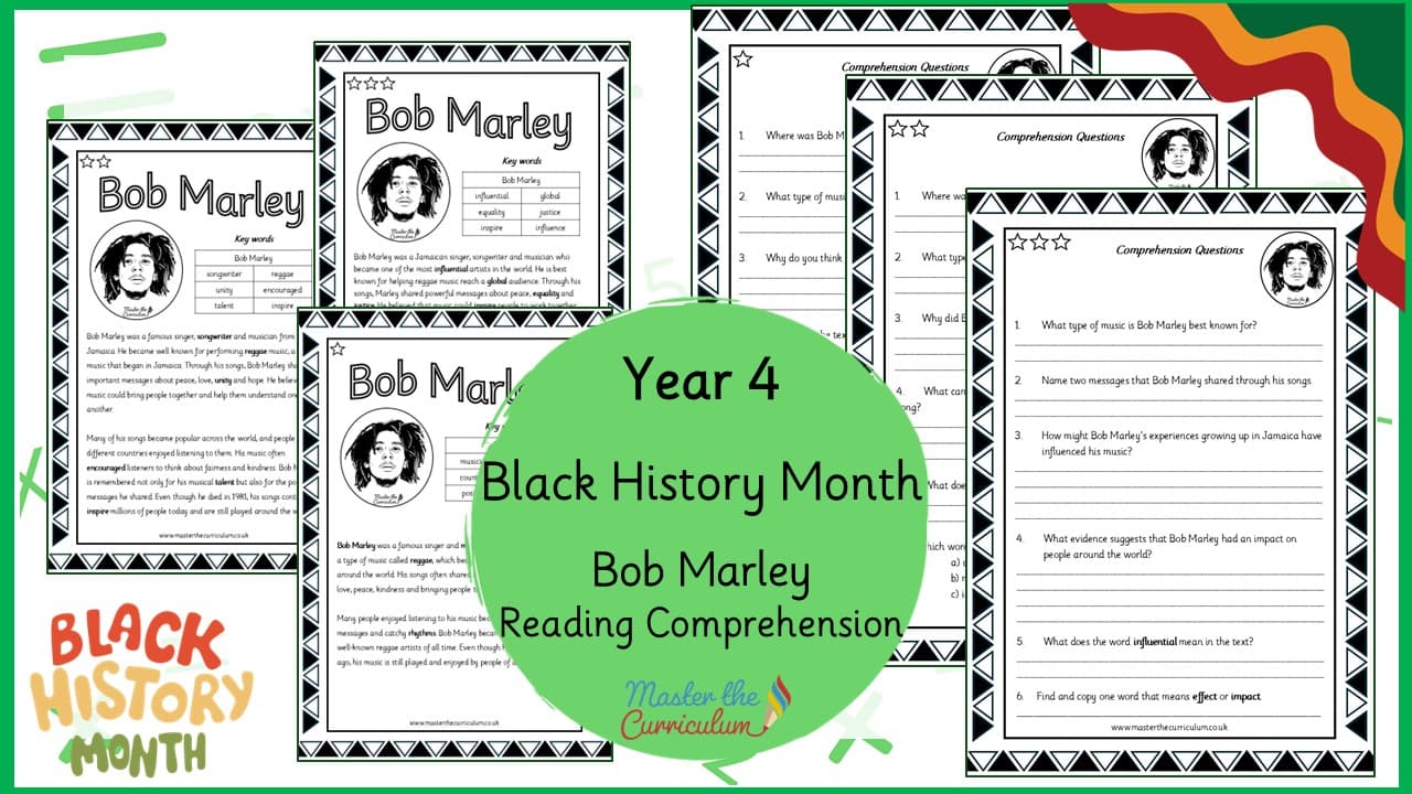 Cover of Bob Marley – Reading Comprehension