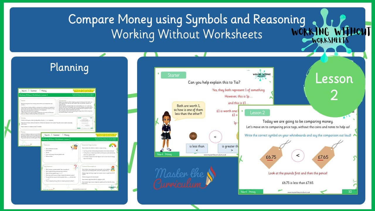 Cover of L2 Compare Money using Symbols and Reasoning