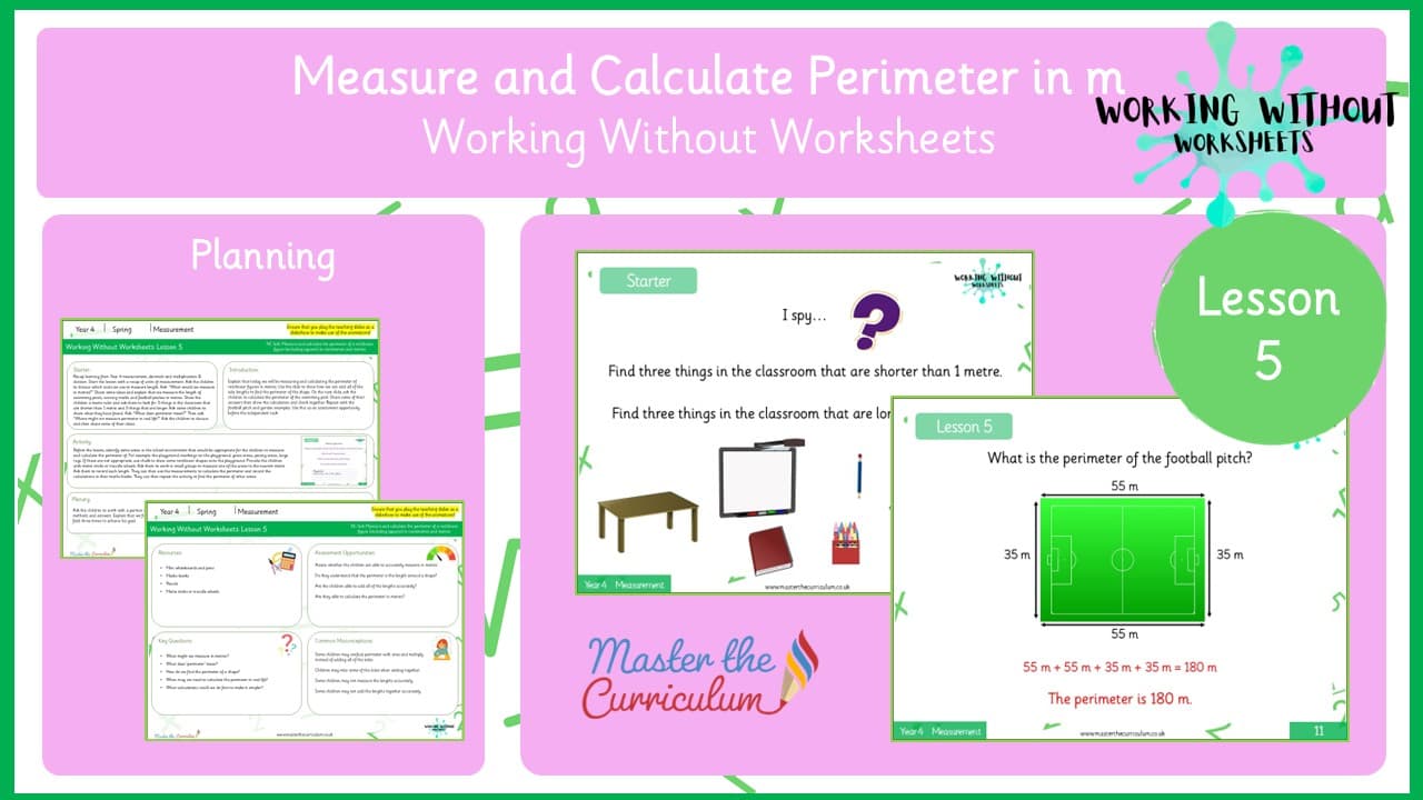 Cover of L5 Measure and Calculate the Perimeter of Rectilinear Shapes in m