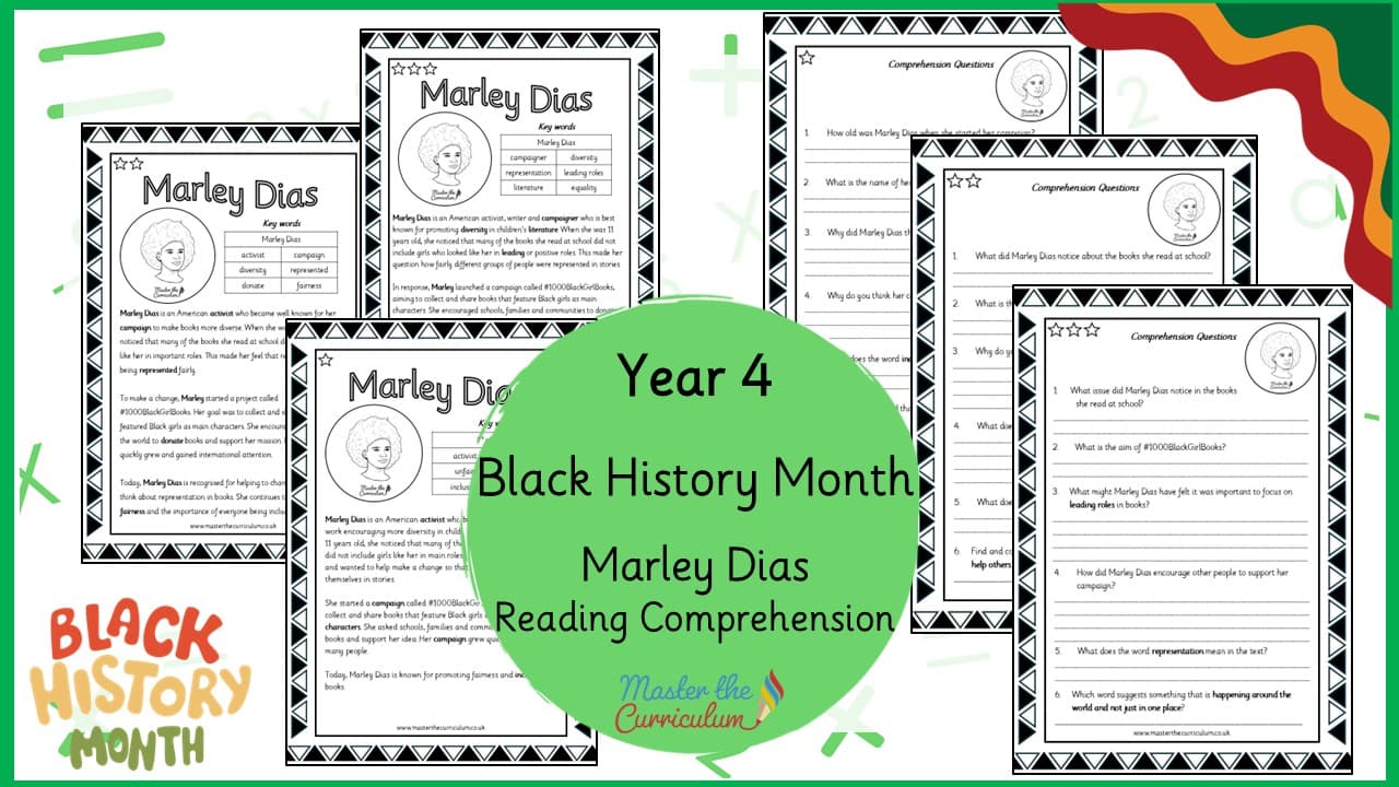 Cover of Marley Dias – Reading Comprehension