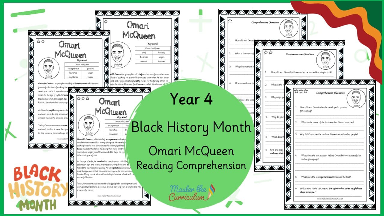 Cover of Omari McQueen – Reading Comprehension