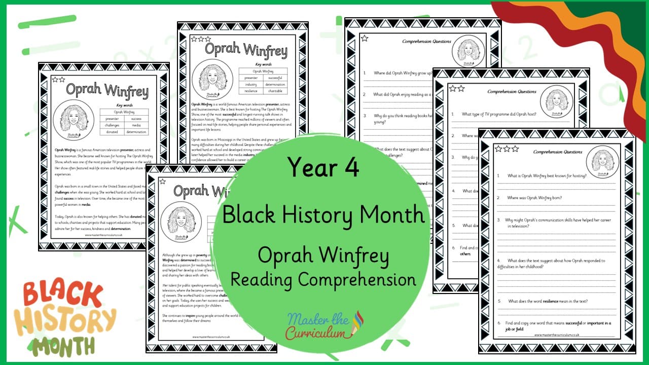 Cover of Oprah Winfrey – Reading Comprehension