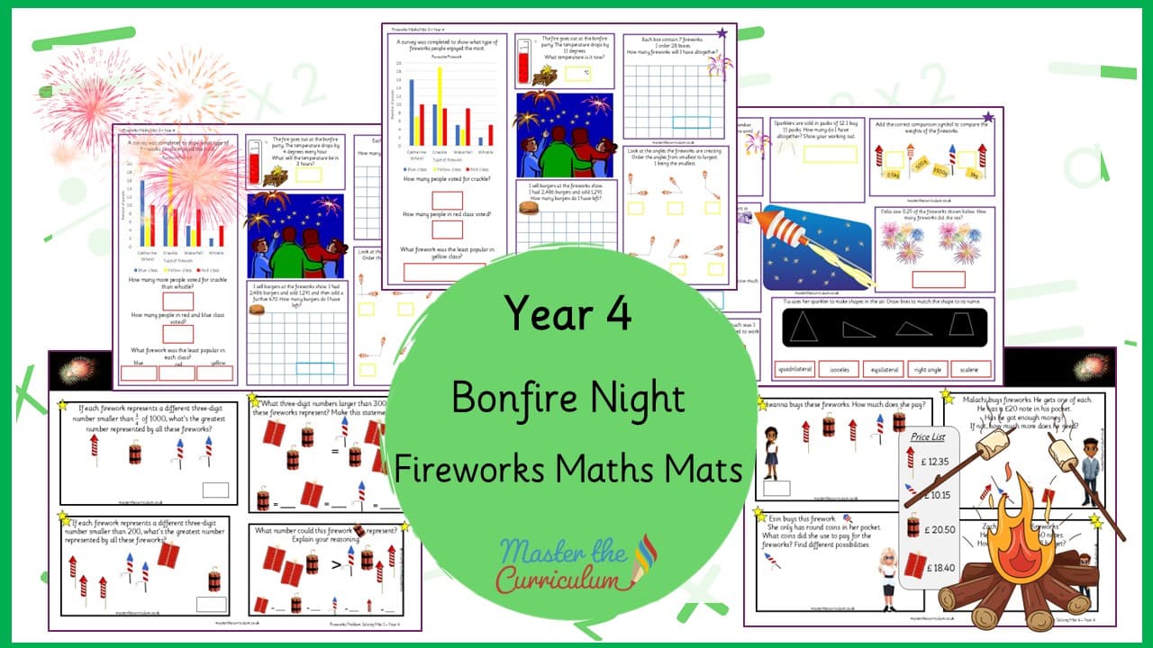 Cover of Fireworks Maths Mats