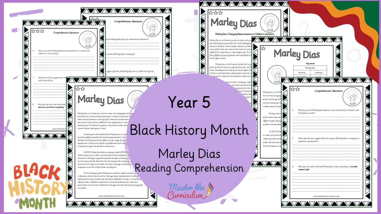 Cover of Marley Dias – Reading Comprehension