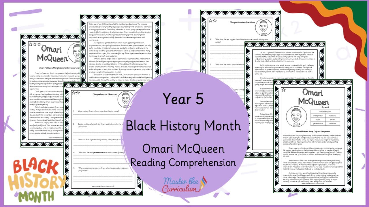 Cover of Omari McQueen – Reading Comprehension