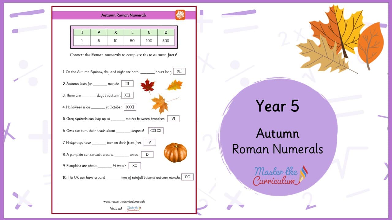 Cover of Autumn Roman Numerals