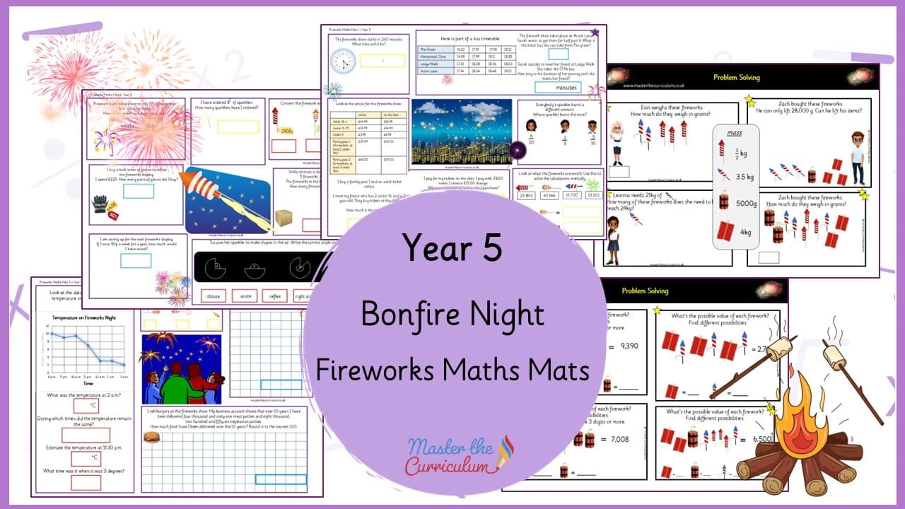 Cover of Fireworks Maths Mats