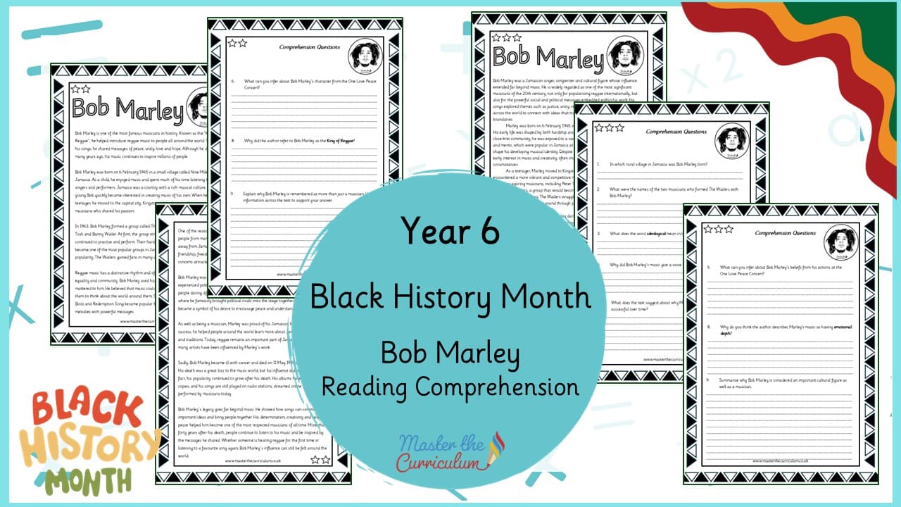 Cover of Bob Marley – Reading Comprehension