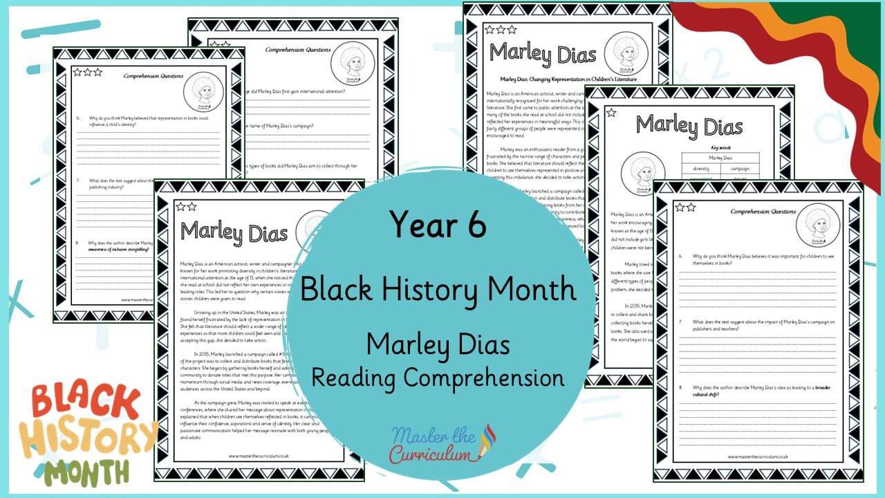 Cover of Marley Dias – Reading Comprehension