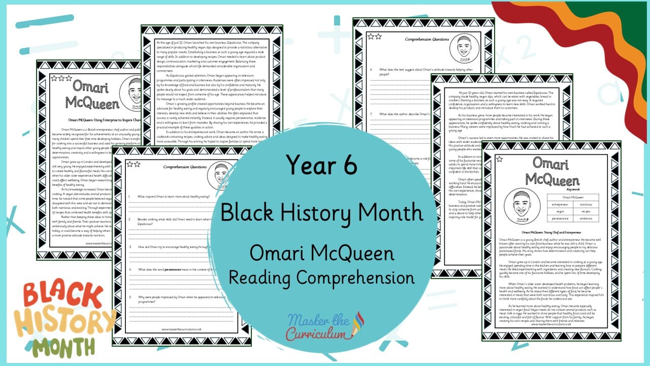 Cover of Omari McQueen – Reading Comprehension