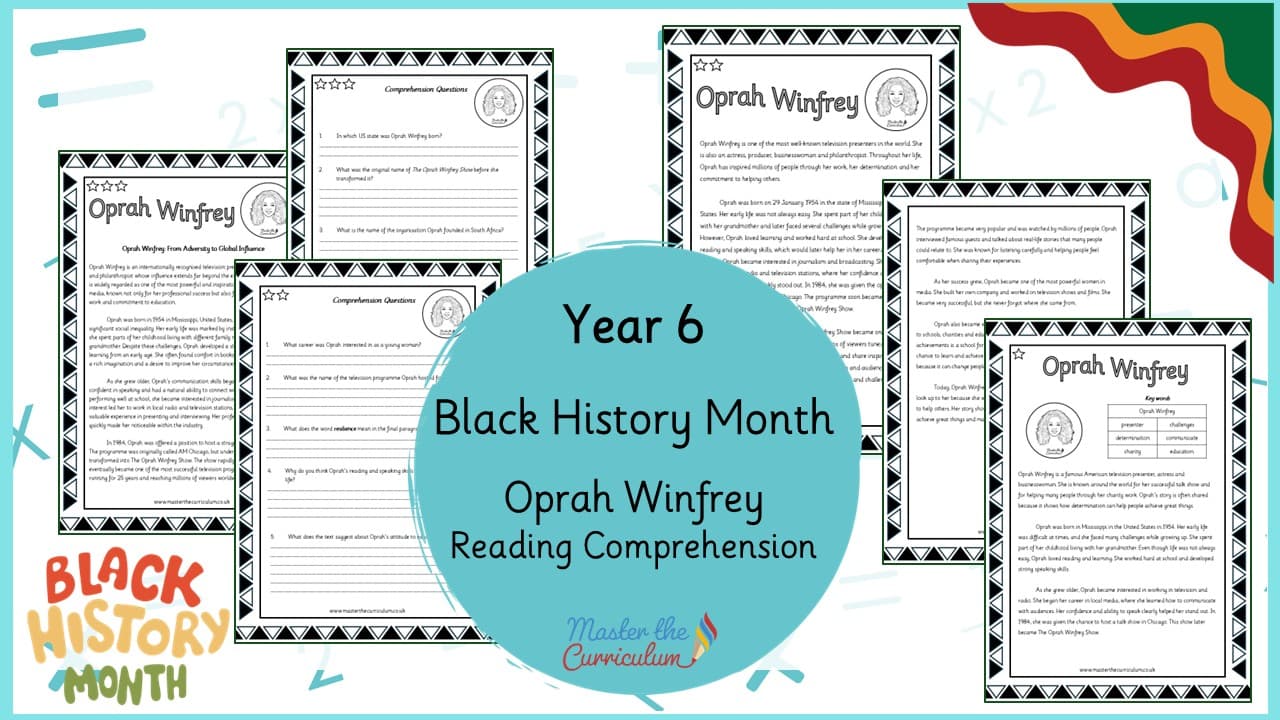 Cover of Oprah Winfrey – Reading Comprehension