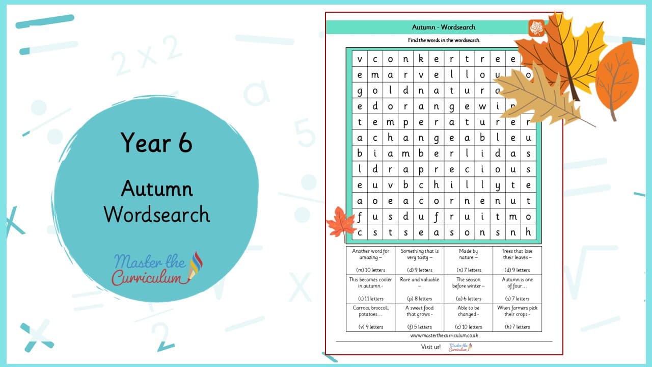 Cover of Autumn Wordsearch