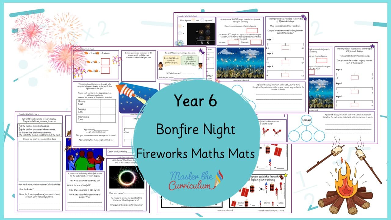 Cover of Fireworks Maths Mats