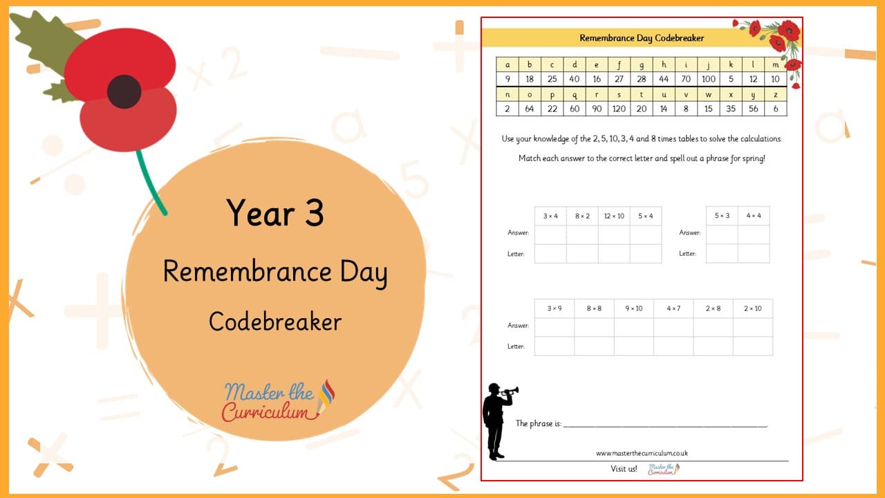Cover of Remembrance Day Codebreaker