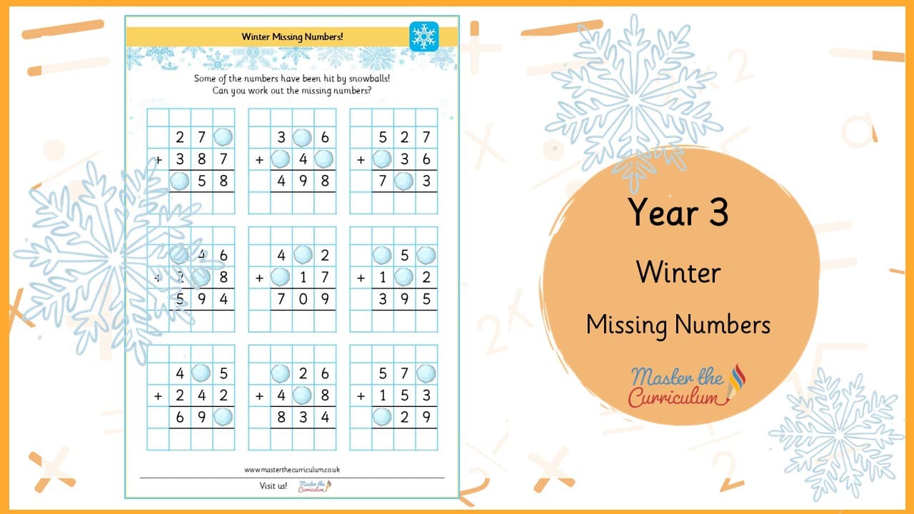 Cover of Winter Missing Numbers