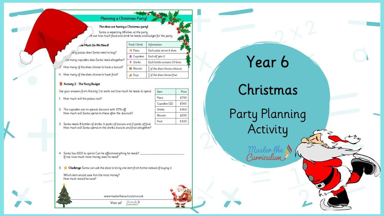 Cover of Christmas Party Planning Activity