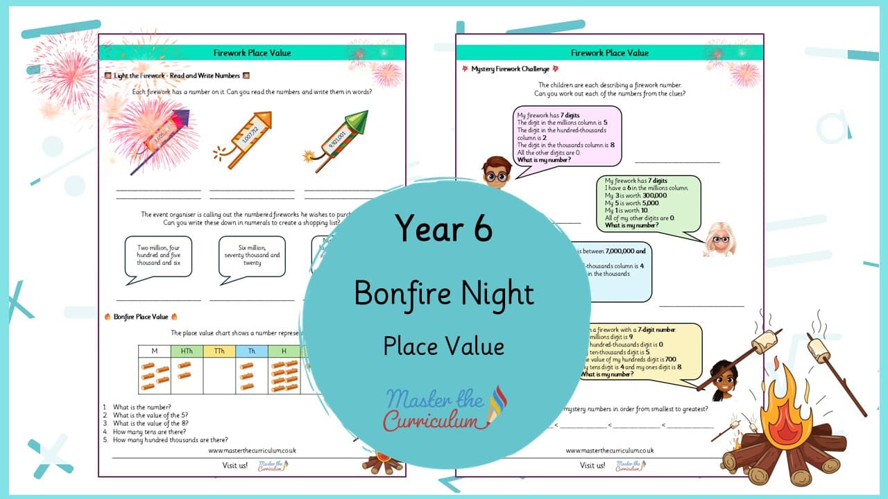 Cover of Bonfire Night Place Value