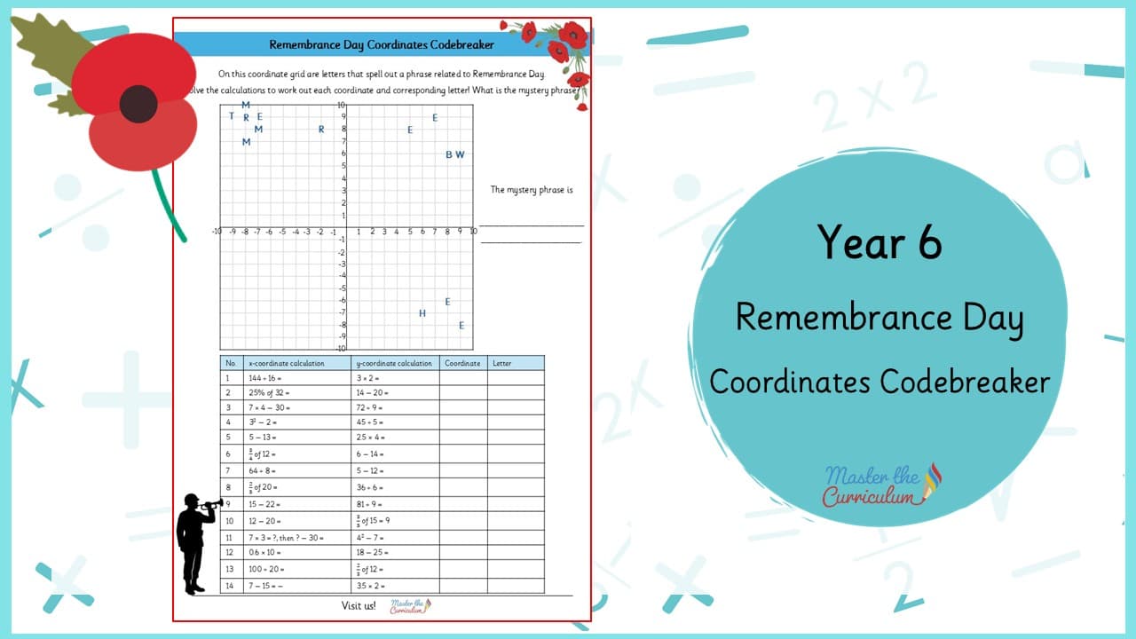Cover of Remembrance Day Coordinates Codebreaker