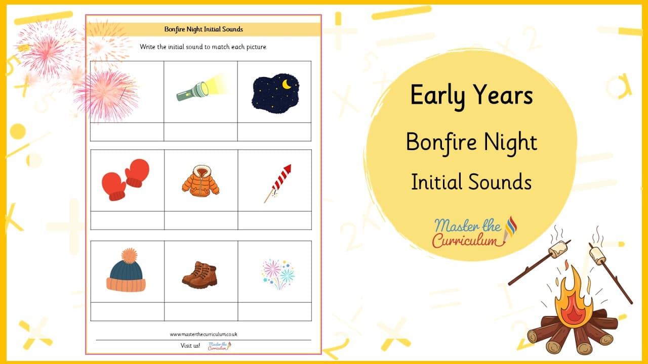 Cover of Bonfire Night Initial Sounds