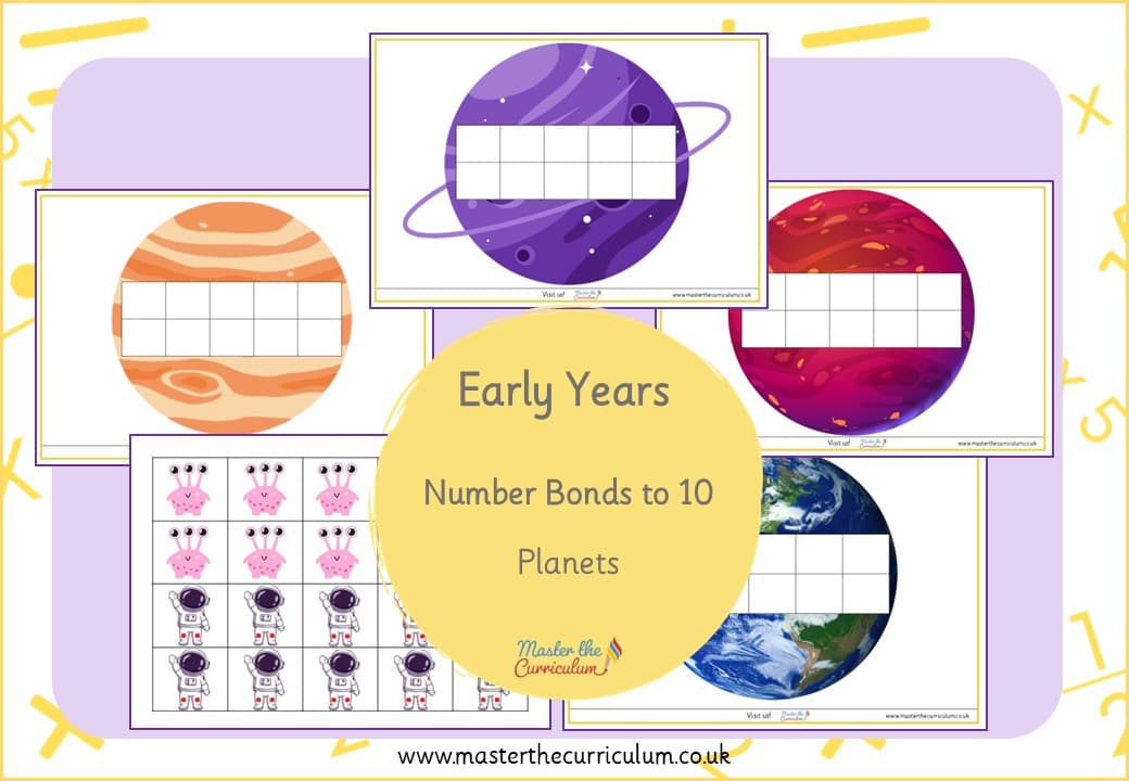 Cover of Number Bonds to 10 – Planets
