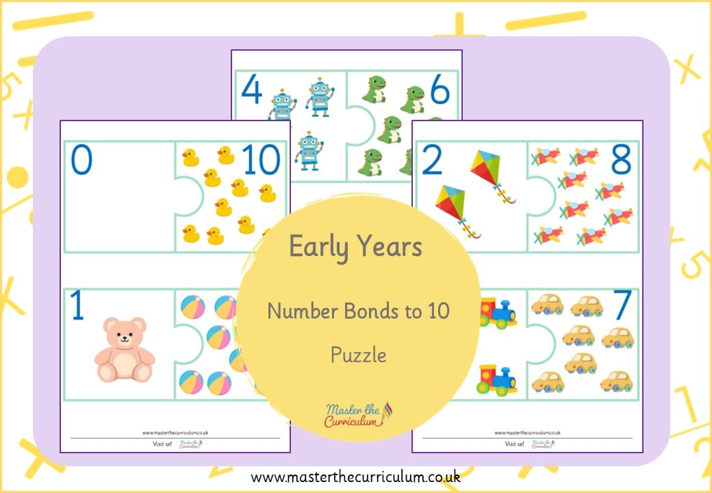 Cover of Number Bonds to 10 – Puzzle