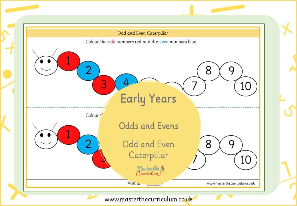 Cover of Odd and Even Numbers – Caterpillar