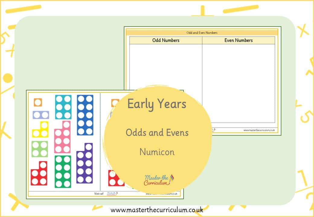 Cover of Odd and Even Numbers – Numicon