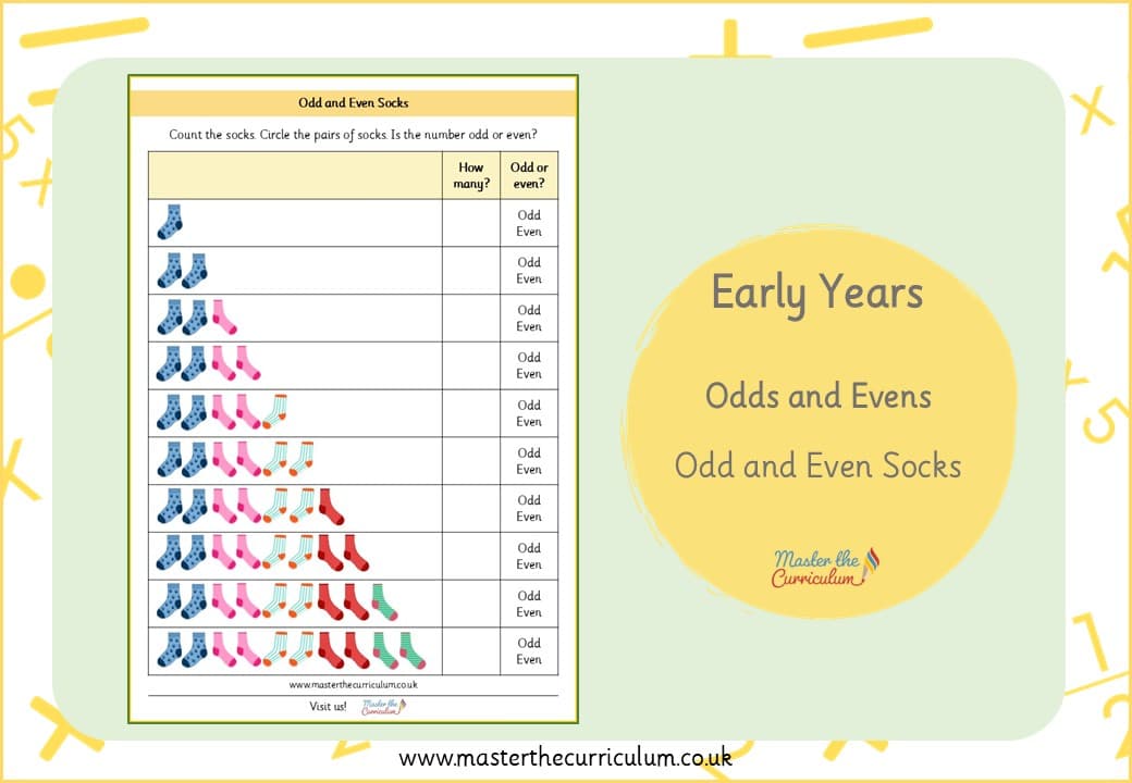 Cover of Odd and Even Numbers – Socks
