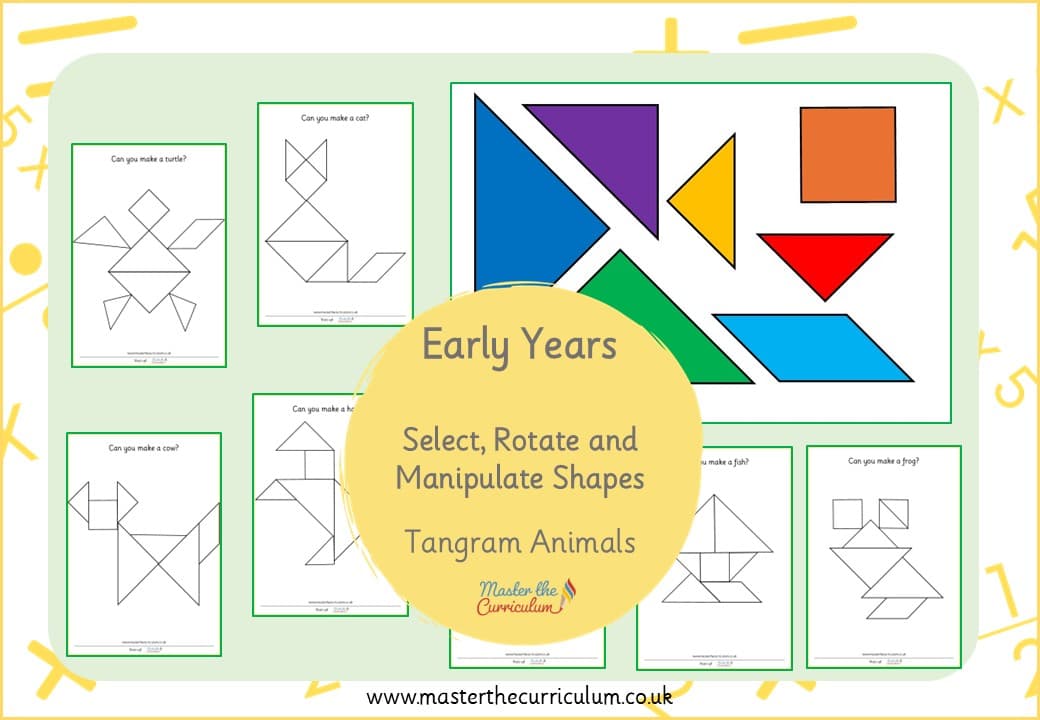 Cover of Select, Rotate and Manipulate Shapes – Tangram Animals