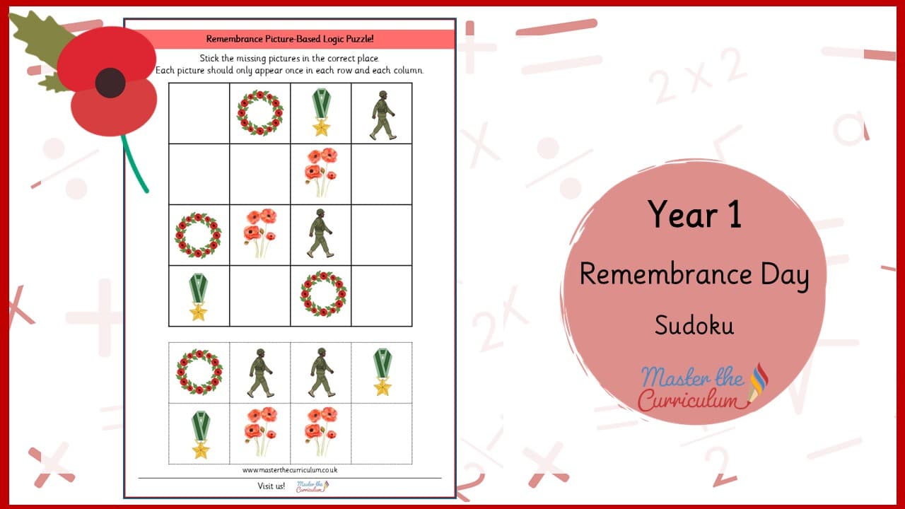 Cover of Remembrance Day Sudoku