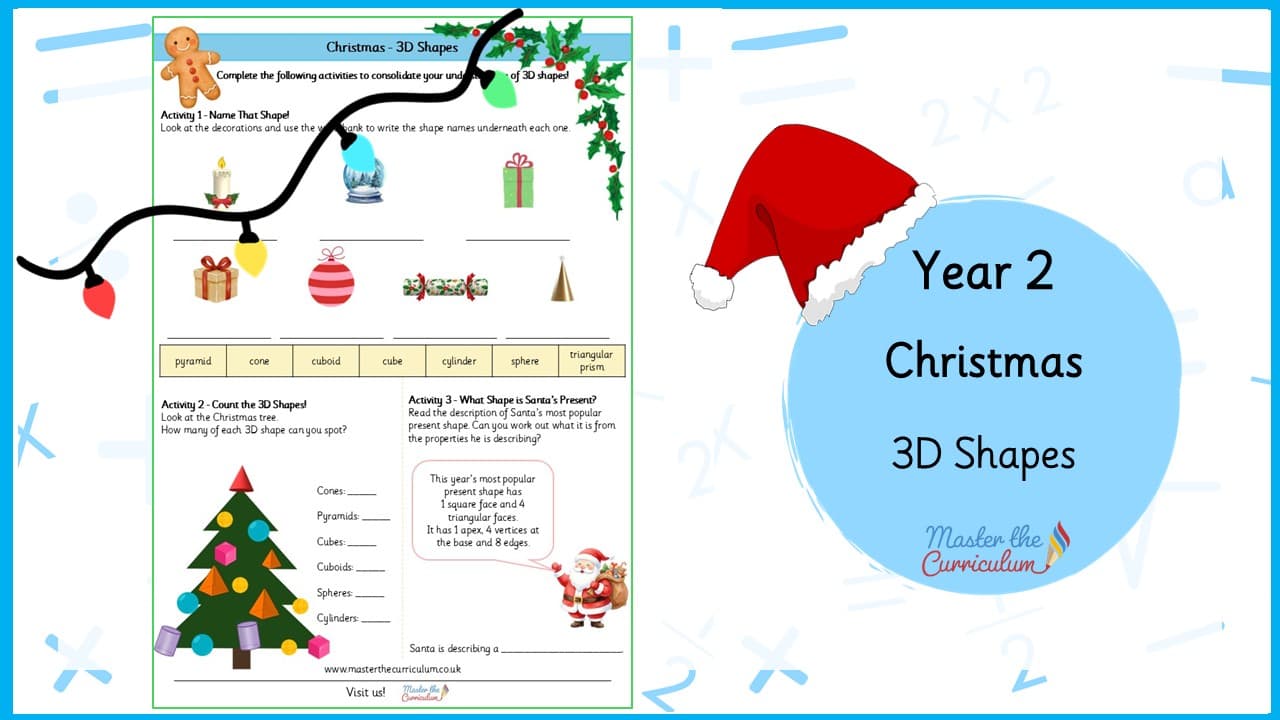 Cover of Christmas 3D Shapes