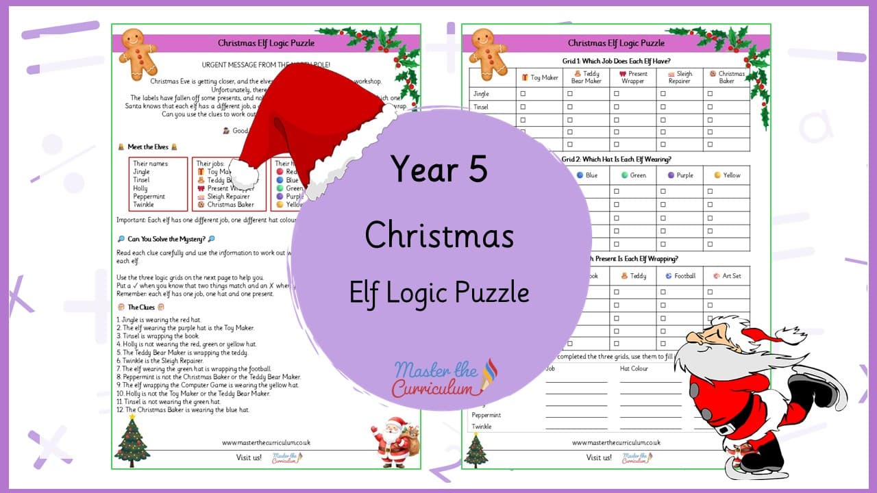 Cover of Christmas Elf Logic Puzzle