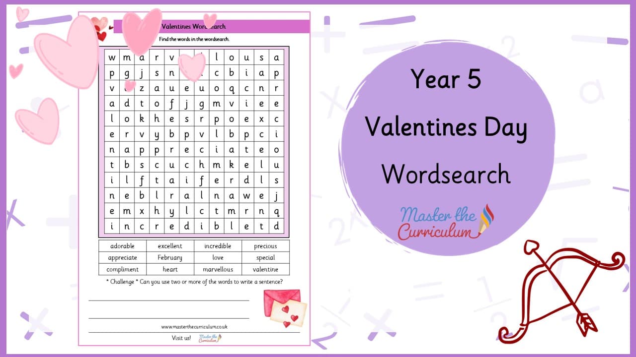 Cover of Valentines Wordsearch