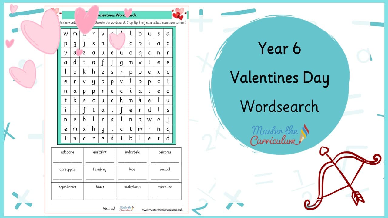 Cover of Valentines Wordsearch