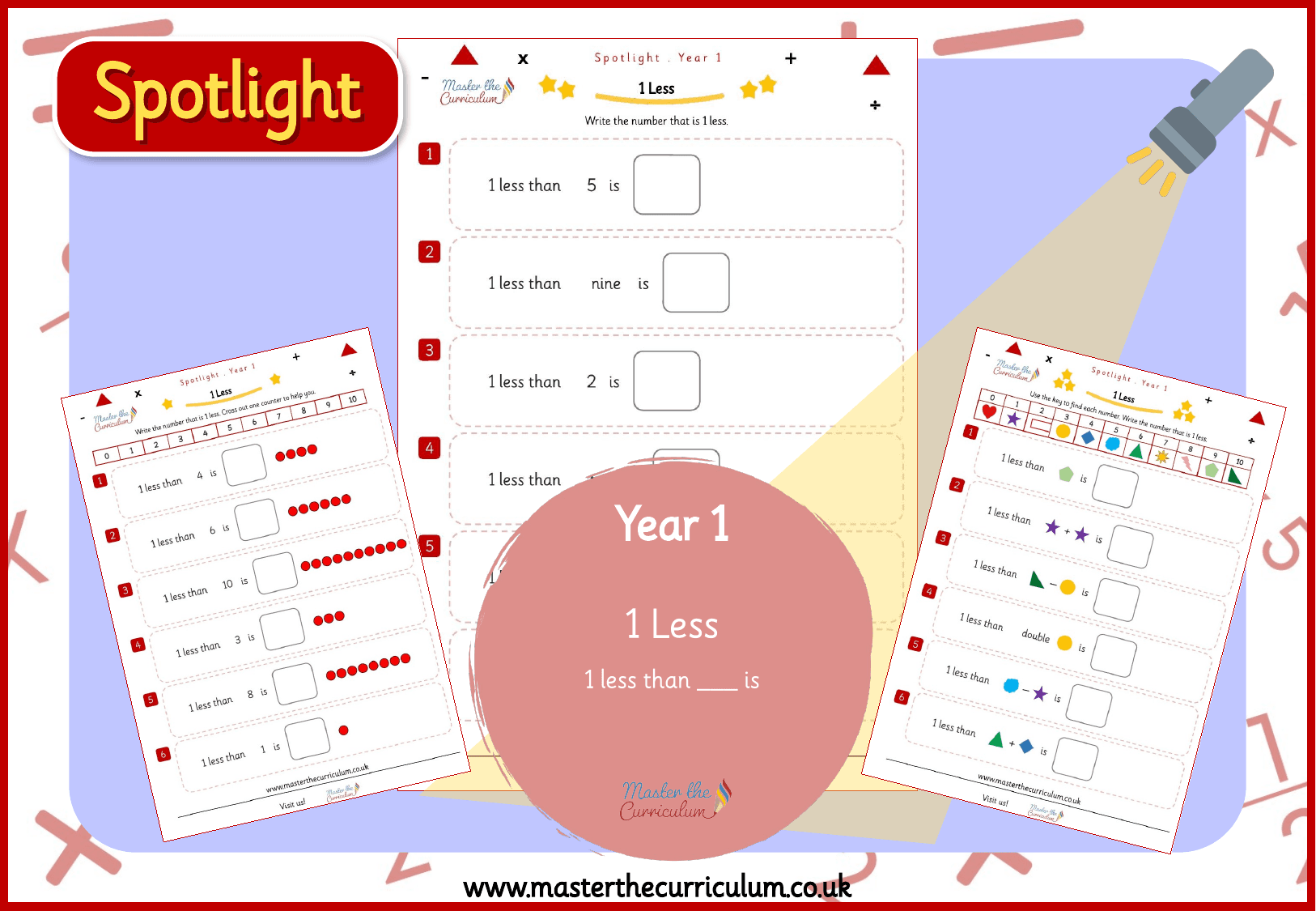 Cover of Spotlight Y1 1 less than