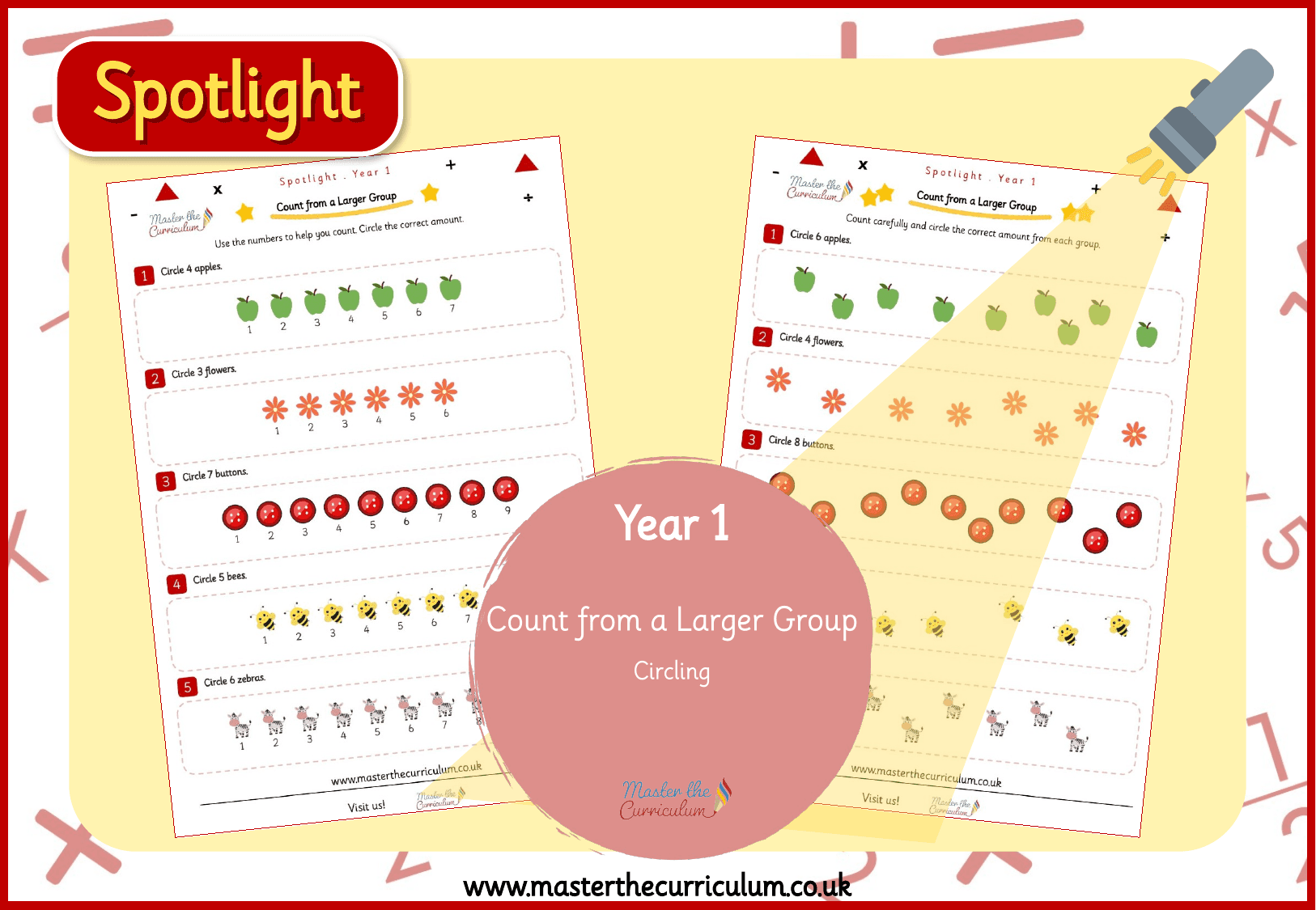 Cover of Spotlight Y1 Count from a Larger Group: Circle