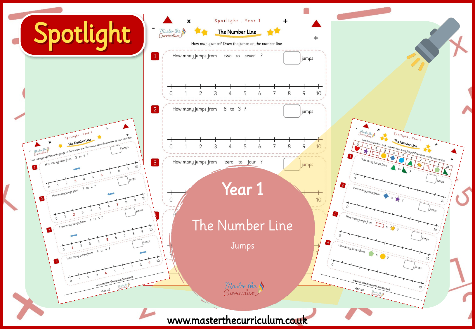 Cover of Spotlight Y1 Number Line: Jumps