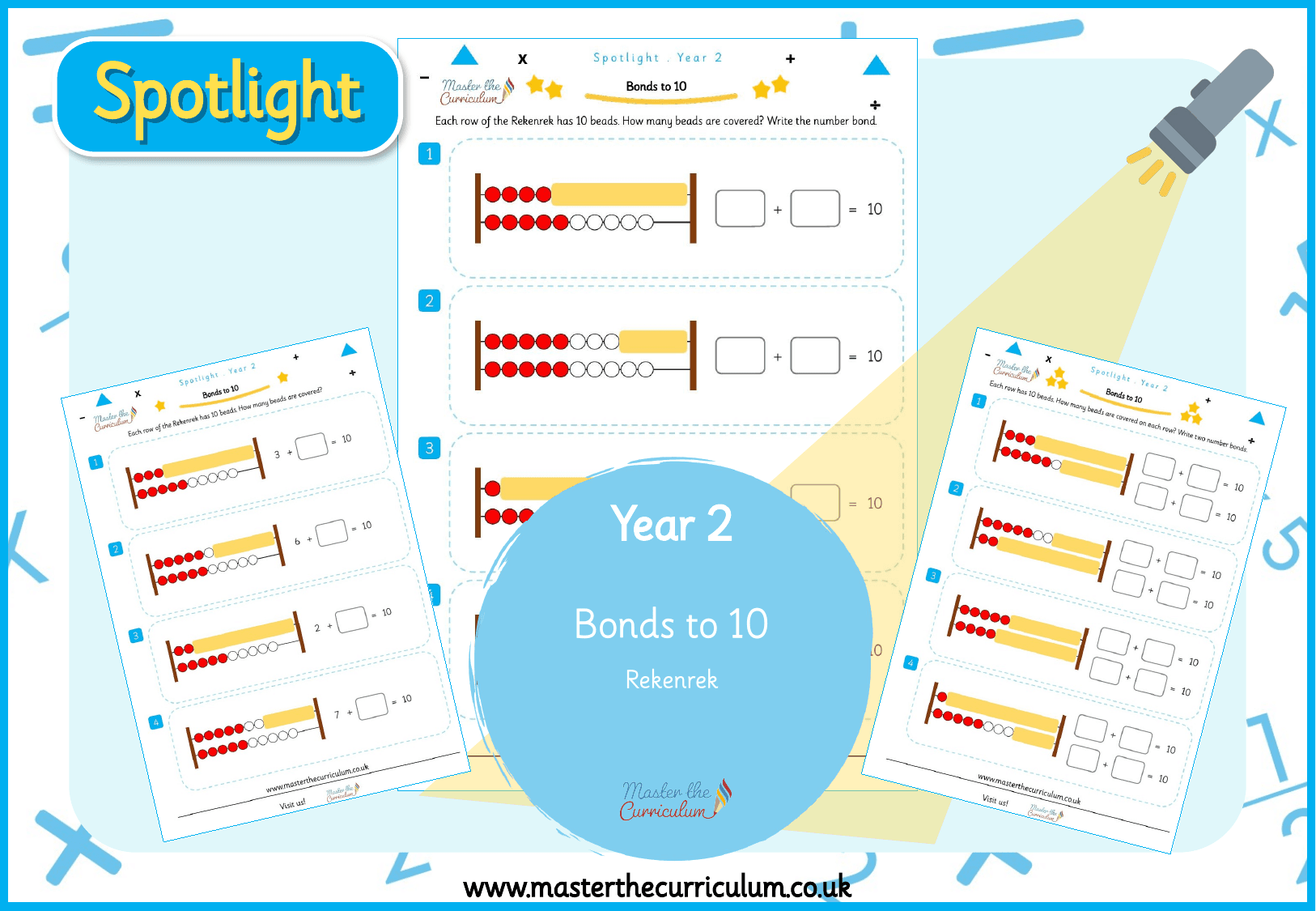 Cover of Spotlight Y2 Bonds to 10 on a Rekenrek